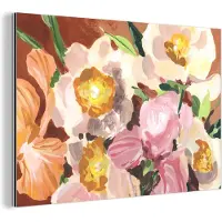 MuchoWow Wanddecoratie Metaal - Aluminium Schilderij Industrieel - Bloemen - Planten - Orchidee - Kunst - 60x40 cm - Dibond - Foto op aluminium - Industriële muurdecoratie - Voor de woonkamer/slaapkamer