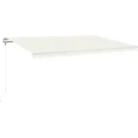 vidaXL Luifel automatisch uittrekbaar 500x350 cm crèmekleurig