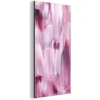 MuchoWow Wanddecoratie Metaal - Aluminium Schilderij Industrieel - Kleuren - Verf - Schilderij - Roze - 20x40 cm - Dibond - Foto op aluminium - Industriële muurdecoratie - Voor de woonkamer/slaapkamer