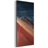 MuchoWow Wanddecoratie Metaal - Aluminium Schilderij Industrieel - Landschap - Natuur - Berg - Wolken - 40x80 cm - Dibond - Foto op aluminium - Industriële muurdecoratie - Voor de woonkamer/slaapkamer