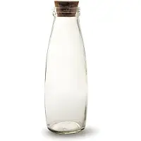 Benza Melkfles met kurk - Ideaal voor o.a. Bed & Breakfast of Horeca - waterfles Melkfles of sapfles - 500ml - 12 Stuks