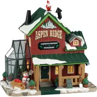 Lemax Aspen Ridge Landscaping & Nursery battery operated Led Kerst