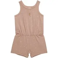 Little Indians jumpsuit kort Dots meisjes katoen bruin