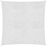 Brandplaza Schaduwdoek Sunfighters vierkant | Brandplaza kunststof wit 420x420 cm zonneschermen | NADUVI