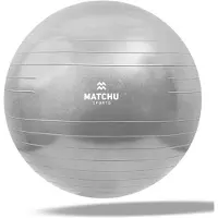 Matchu Sports Fitnessbal - 65cm - Zilver | Gymbal | Zitbal