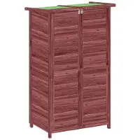 vidaXL Tuinschuur 83x57x140 cm massief grenenhout mokkakleurig