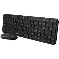 Qware Office - Toetsenbord - Draadloos - Multiconnect - Bluetooth - 2.4 GHz - Dongel - Energiebesparend - Coldfield - Stille klik - Zwart - Qwerty