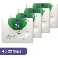 Abena Incontinentie Slip Premium L2 - Eendelig Verband ter Bescherming van Zwaar Urineverlies en (Dunne) Ontlasting - Perfecte Aansluiting door Flexibele Sluitstrips - 88 Stuks