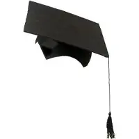 Witbaard Afstudeerhoedje geslaagd met kwast - volwassenen - zwart - Examen diploma uitreiking - feestartikelen