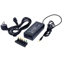 Classic Universele voedingsadapter 15V / 6A / 90W met 5 verwisselbare pluggen / zwart