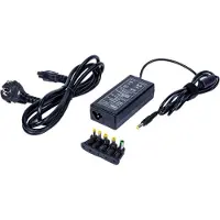 Classic Universele voedingsadapter 12V / 5A / 60W met 5 verwisselbare pluggen / zwart