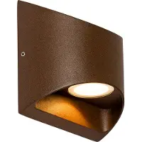 QAZQA Moderne buiten wandlamp roestbruin incl. LED 2-lichts IP54 - Mal