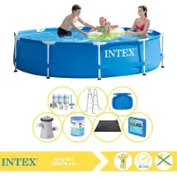 Intex Framezwembad, rond - 305x76 cm - 8-delig, model S31504