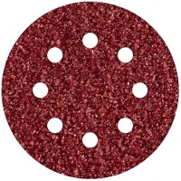 Wolfcraft 2250000 5 Disques Abrasifs Auto-agrippants Ø 125 Mm, Perforés, Corindon Grains 60