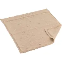 Miniland ML Poppen: GEBREID DEKENTJE TERRA 20x20cm, eco en gerecycleerd, beige, 3+