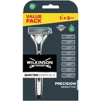 Wilkinson Sword Scheermesjes Quattro Titanium Sensitive - 8 Mesjes