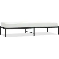 vidaXL Bedframe, metaal, zwart, 80x200 cm