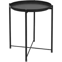 ML-Design Bijzettafel Anies | metaal zwart 42x42x52 cm bijzettafels | NADUVI