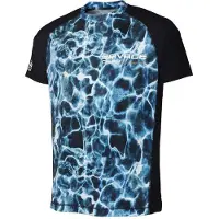 Savage Gear Marine Uv Short Sleeve T-shirt Blauw M Man