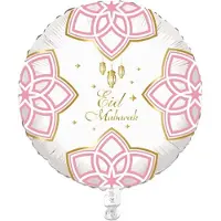 Zin El Afrah Eid Mubarak - Folieballon roze 60 cm