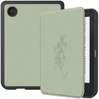 IMoshion Design Slim Soft Case Sleepcover voor de Kobo Clara 2E / Tolino Shine 4 - Floral Green