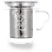 Quid Set van koffiekopjes Quid Transparant Roestvrij staal Glas 3 Onderdelen (350 ml)