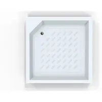 Saniclear Econo douchebak vierkant 90x90