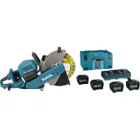 Makita CE002GL402X XGT 2x40 V Max Li-ion Accu Doorslijper Set (4x 8,0Ah) In Doos/Mbox - 355mm