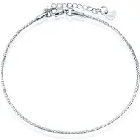 LGT JWLS Enkelband Serpentine Zilver - 1mm