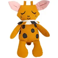 Roommate knuffeldier Goldy the Giraffe biologisch 40 cm oranje