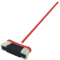 Klein Toys Pure Fresh klassieke bezem - 18x5,5x61,5 cm - hoogwaardig kunststof - rood