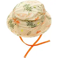 Ducksday - UV-werend zonnehoedje voor baby - UPF50+ - Katoen - Waikiki - maat 74/80