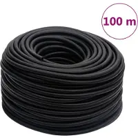 vidaXL Luchtslang hybride 0,6'' 100 m rubber en PVC zwart