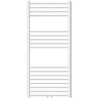 LuxeBath Badkamerradiator Sahara 600 x 1200 mm wit recht met middenaansluiting