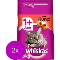 Whiskas Brokjes Adult Rund - Kattenvoer - 2 x 3,8 kg