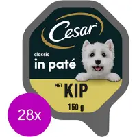 Cesar Alu Classic - Kip - Hondenvoer - 28 x 150 g