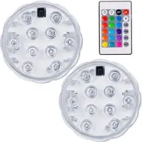 ABC-led Onderwater LED spots - RGB - 10 LEDs - Set van 2
