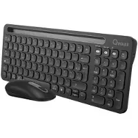 Qware Draadloos Toetsenbord En Muis Florence Azerty Zwart (pcb-398bl)