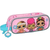Big Buy Cooking Pennenetui met 2 vakken LOL Surprise! Glow girl Roze (21 x 8 x 6 cm)
