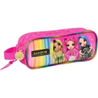 Rainbow High Pennenetui met 2 vakken Rainbow High Fuchsia (21 x 8 x 6 cm)