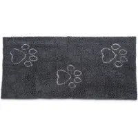 Dirty Dog Droogmatloper Hond - Dierenmat - Zwart - 152 x 76 cm