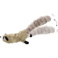 Flamingo Flapso Bewegende Wasbeer - Kattenspeelgoed - 36x15 cm Grijs