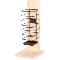 Laroy Knaagdieren - Duvoplus - Houten hooiruif met zwart metaal -14x18x37CM
