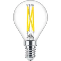 Philips MASTER LED E14 Kogel Filament Helder 2.5W 340lm - 922-927 Dim To Warm | Beste Kleurweergave - Dimbaar - Vervangt 25W