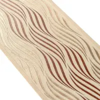 A.S. Création MODERN GOLVENDE BEHANGRAND | Zelfklevend - crème beige bruin goud - Only Borders 11