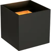 Lucide AXI - Wandspot / Wandlamp Badkamer - LED - 2x7W 2700K - IP54 - Verstelbare stralingshoek - Zwart