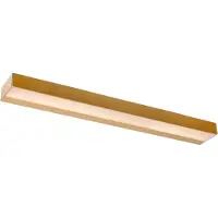 Lucide ALEXA - Wandlamp Badkamer - LED - 1x8W 2700K - IP44 - Mat Goud / Messing