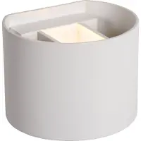 Lucide AXI - Wandspot / Wandlamp Badkamer - LED - 2x3,5W 2700K - IP54 - Verstelbare stralingshoek - Wit