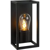 Lucide CARLYN - Wandlamp Badkamer - 1xE14 - IP54 - Zwart