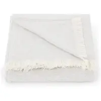 Marc O'Polo Plaid Per Woven Wool Blend Neutral Grey Melange-130 x 170 cm